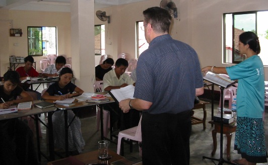 Bob teaching in Asia